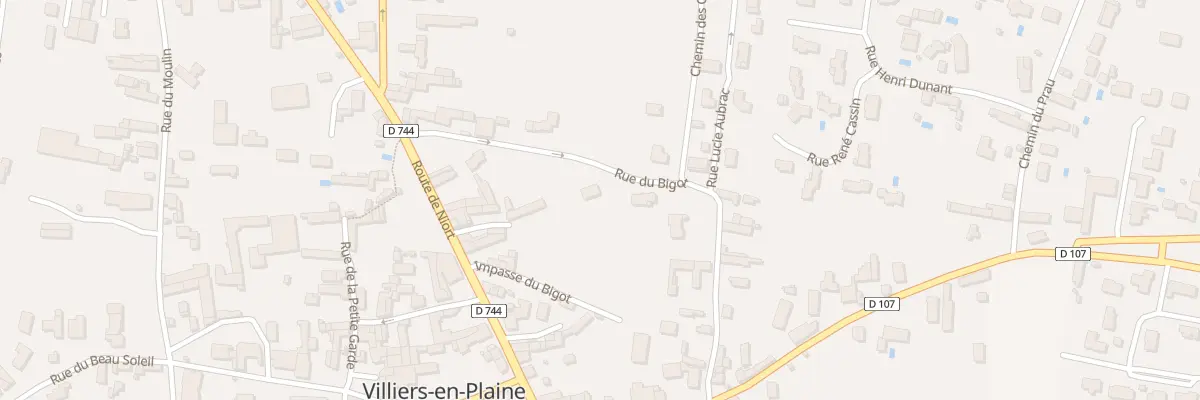 Plan du 26 Rue du Bigot à Villiers-en-Plaine