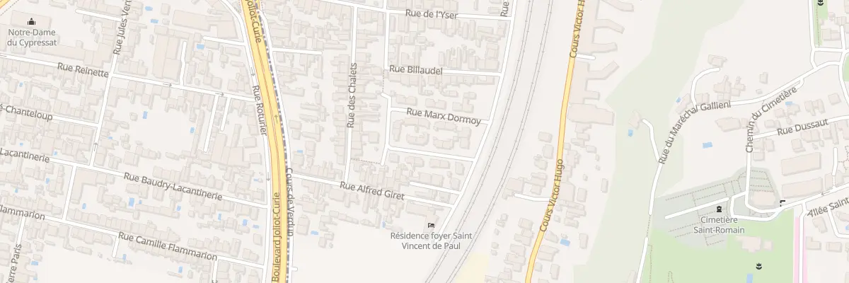Plan du 16 Rue Marx Dormoy à Cenon