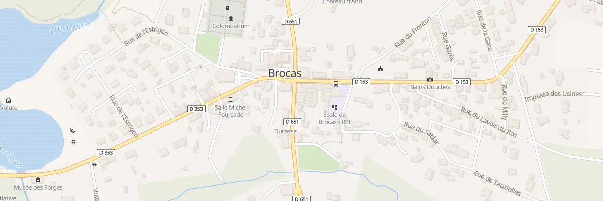 Plan du 498 Rue des Forgerons à Brocas