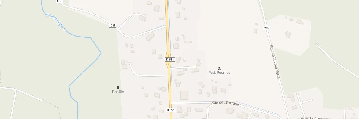 Plan du 968 Rue des Forgerons à Brocas