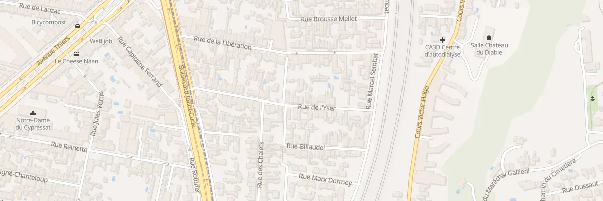 Plan du 46 Rue de l’Yser à Cenon