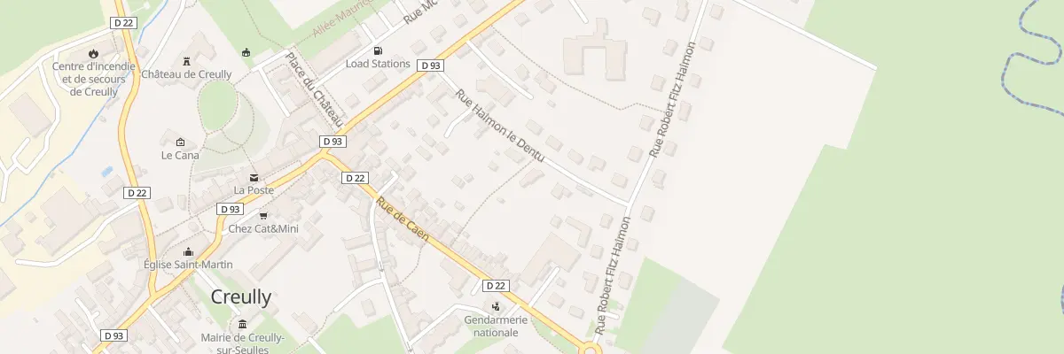Plan du 14 Rue Haimon Ledentu à Creully sur Seulles