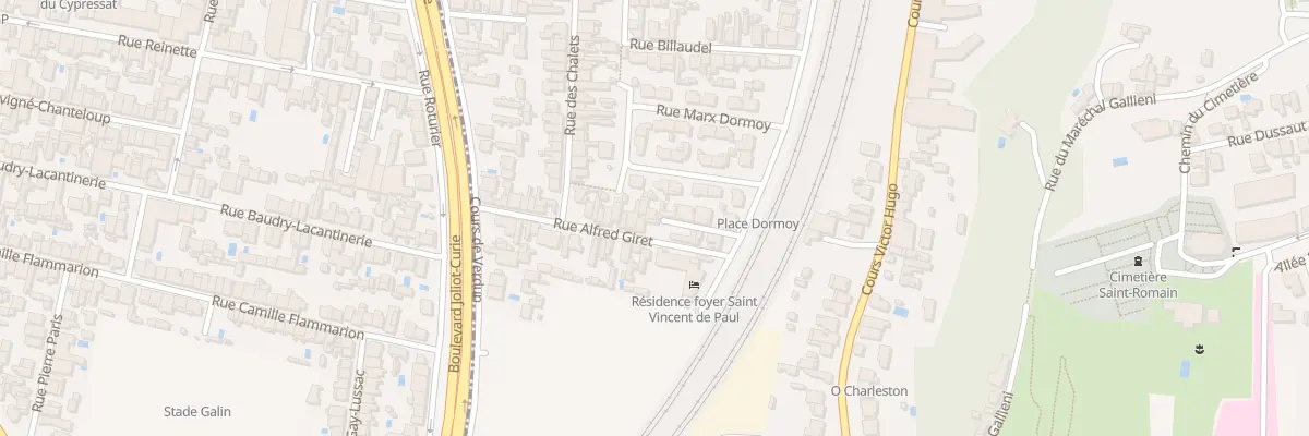 Plan du 30 Rue Alfred Giret à Cenon