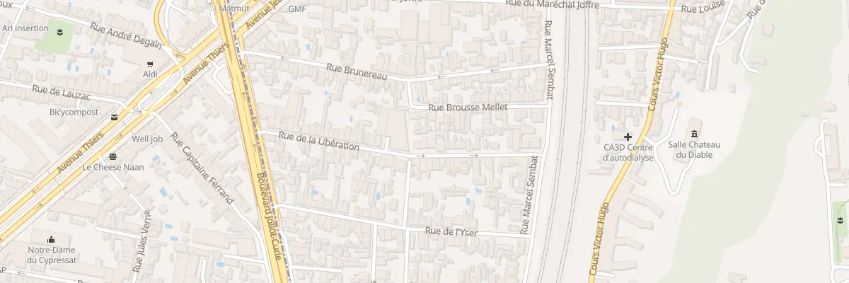 Plan du 44 Rue de la Libération à Cenon