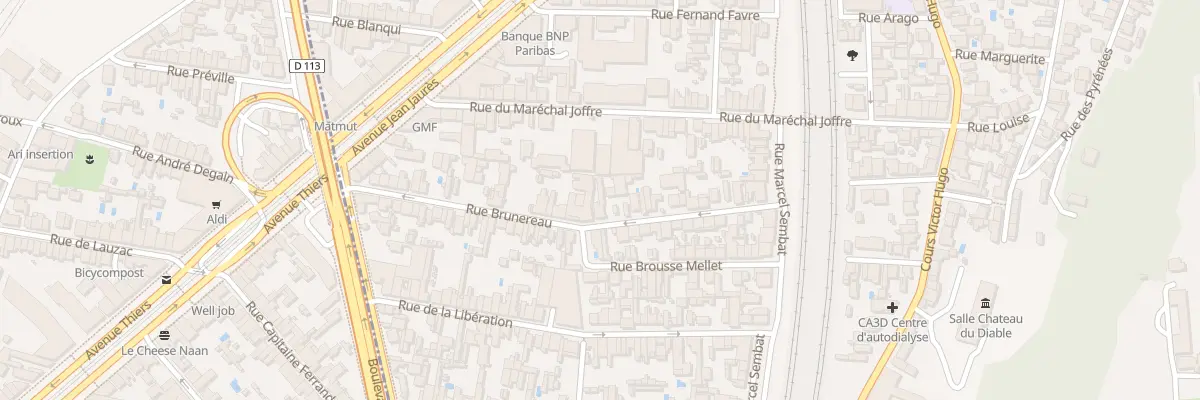Plan du 40 Rue Brunereau à Cenon