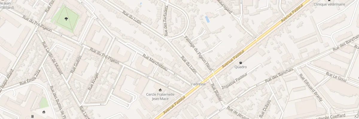 Plan du 100 Rue du Lutin à Angers