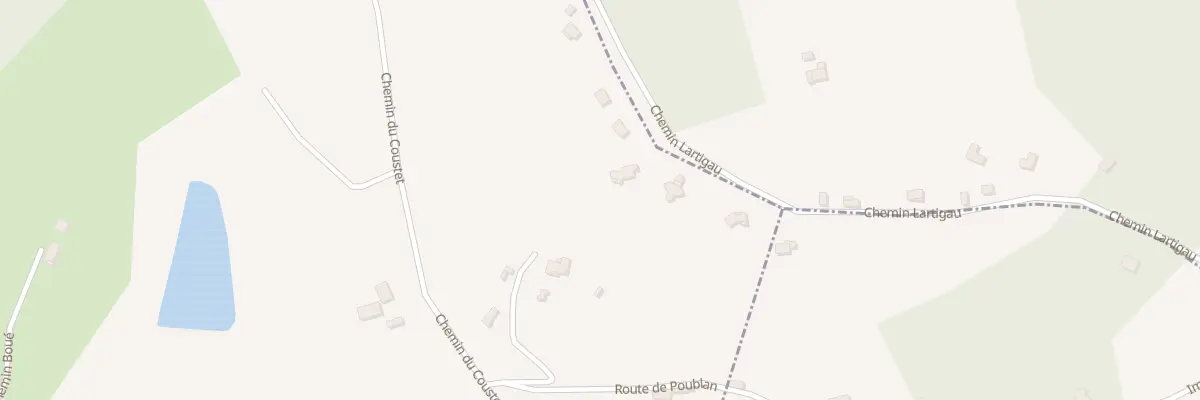 Plan du 300 Che Lartigau à Serres-Sainte-Marie