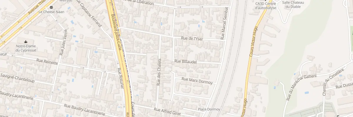 Plan du 6 Rue Billaudel à Cenon