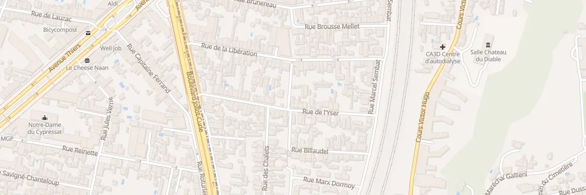 Plan du 40 Rue de l’Yser à Cenon
