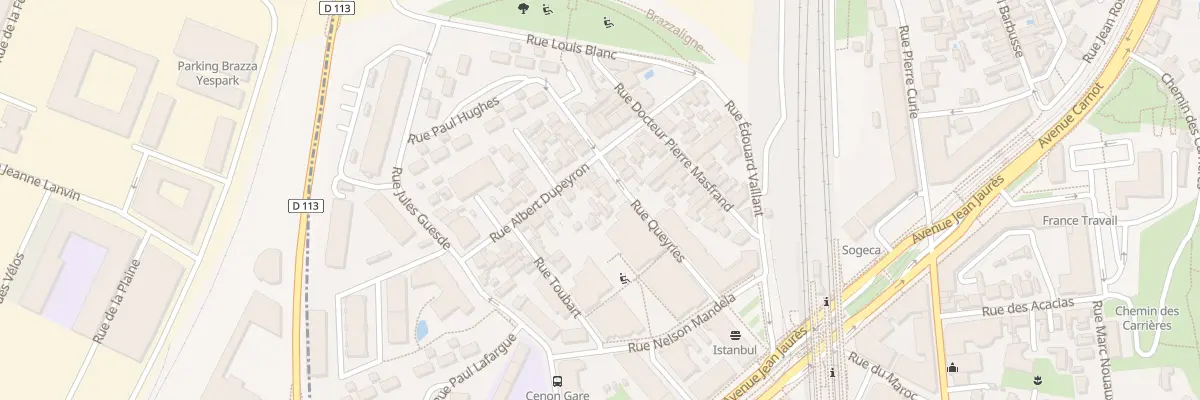 Plan du 25 Rue Albert Dupeyron à Cenon