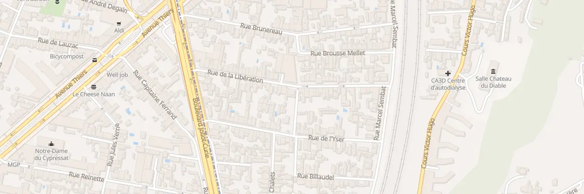 Plan du 39 Rue de la Libération à Cenon