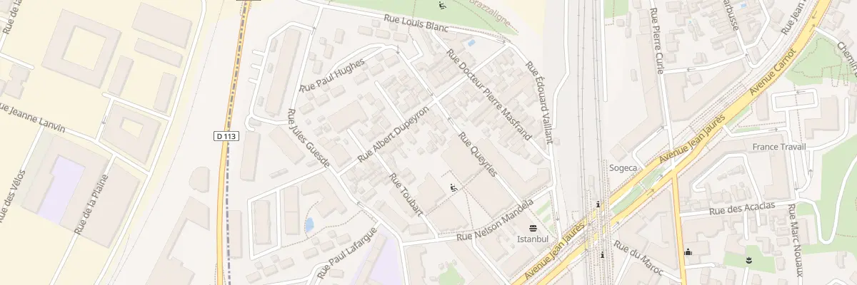 Plan du 9017 Rue Albert Dupeyron à Cenon