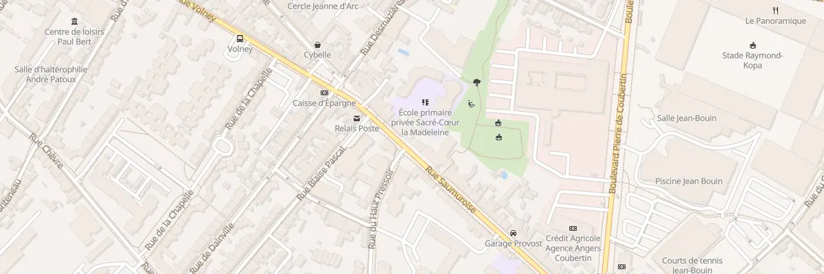 Plan du 33 Rue Saumuroise à Angers