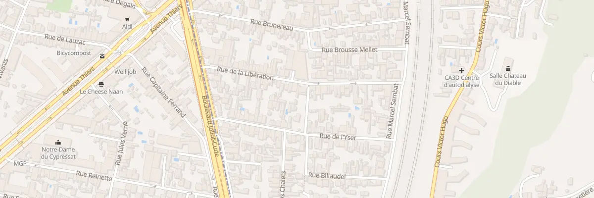 Plan du 37 Rue de la Libération à Cenon