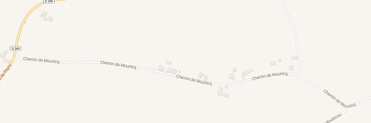 Plan du 435 Che de Mounicq à Monget