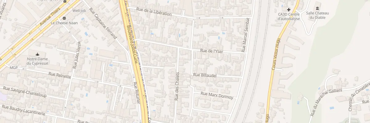 Plan du 3 Rue des Chalets à Cenon