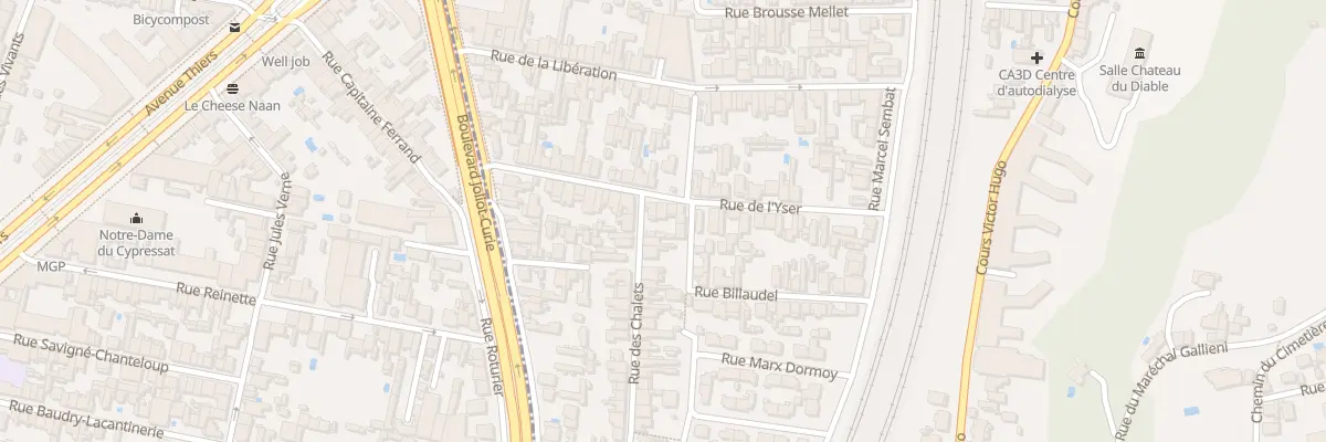 Plan du 25 Rue de l’Yser à Cenon