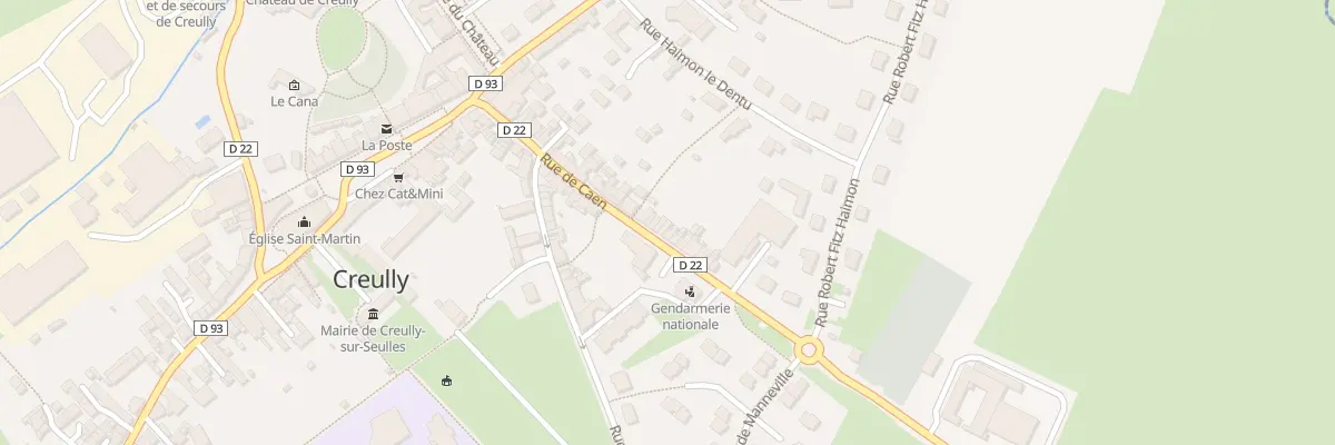 Plan du 51 Rue de Caen à Creully sur Seulles