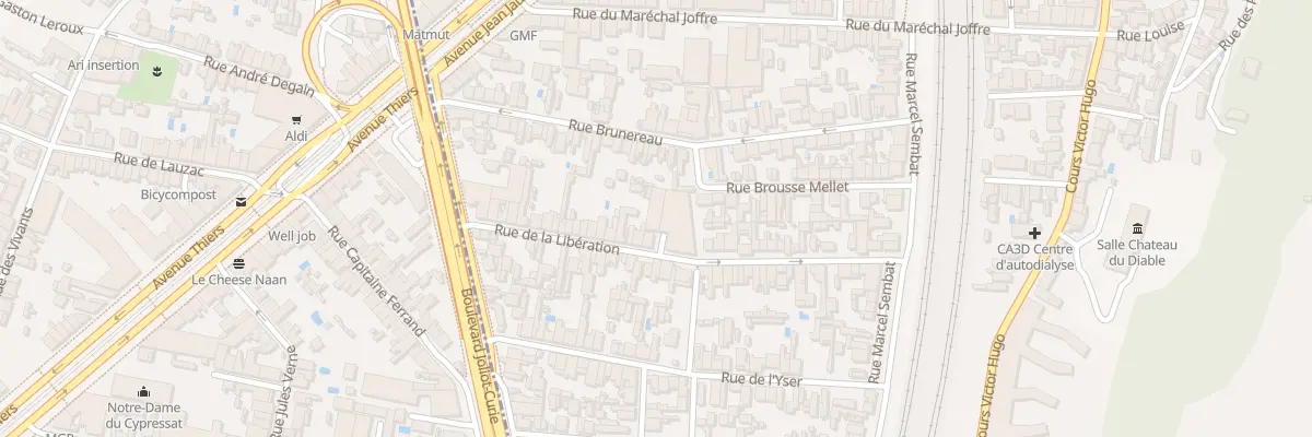Plan du 36B Rue de la Libération à Cenon