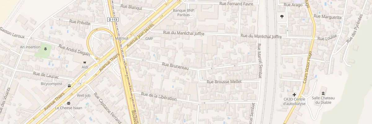 Plan du 30 Rue Brunereau à Cenon