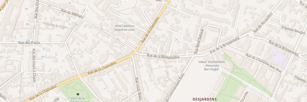 Plan du 5 Rue de la Brisepotière à Angers