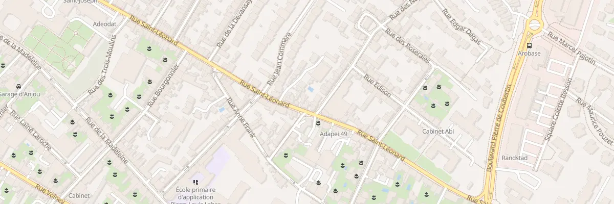 Plan du 117 Rue St Leonard à Angers
