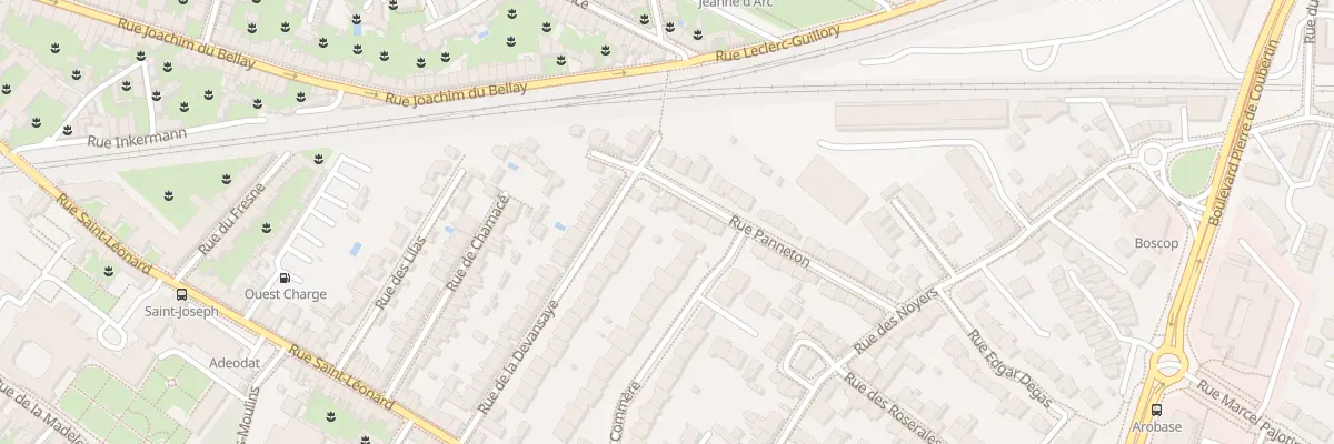 Plan du 6 Rue Panneton à Angers