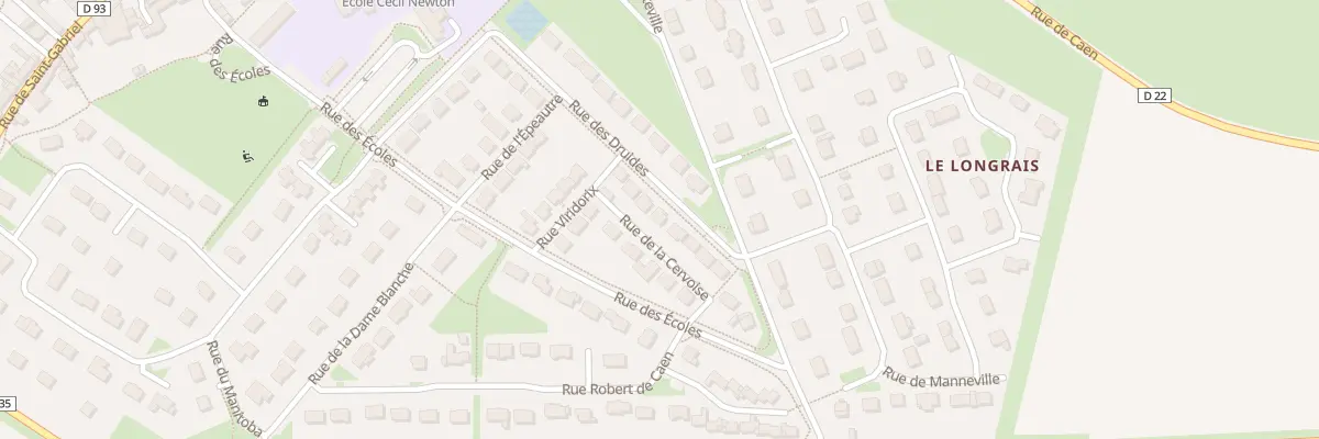 Plan du 42 Rue des Druides à Creully sur Seulles