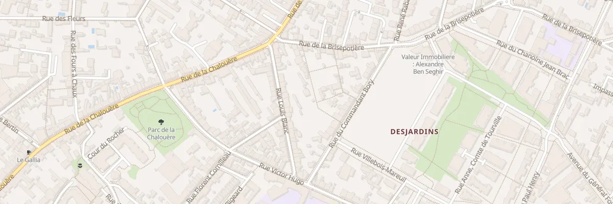 Plan du 8 Rue de la Brisepotière à Angers