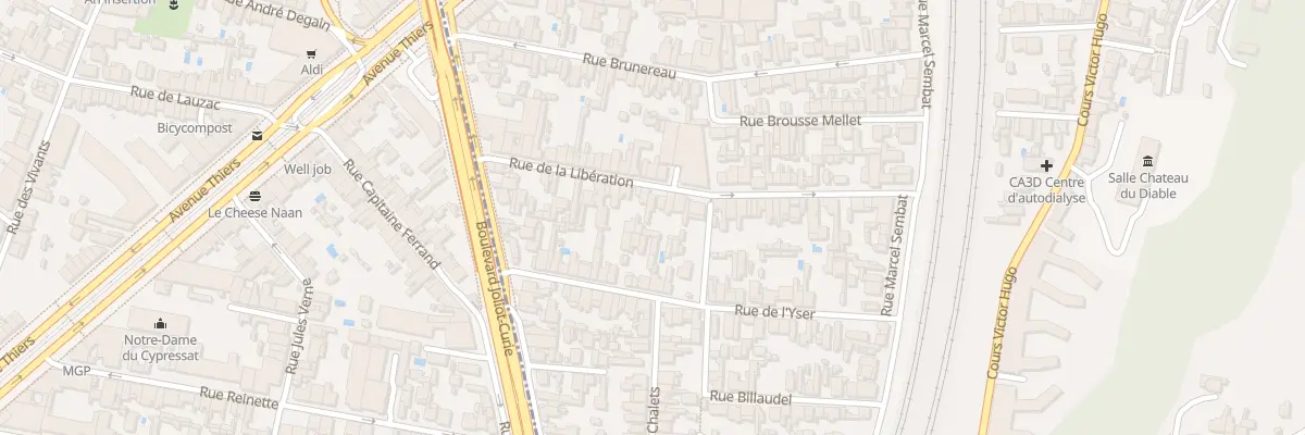 Plan du 29 Rue de la Libération à Cenon