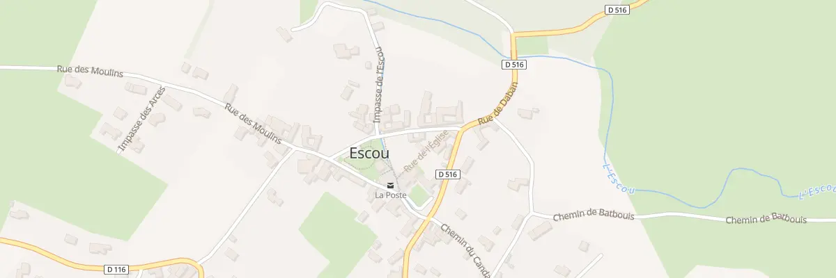 Plan du 5063 Eglise à Escou