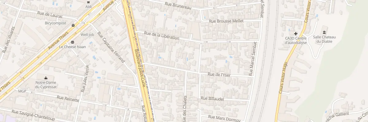 Plan du 28 Rue de l’Yser à Cenon