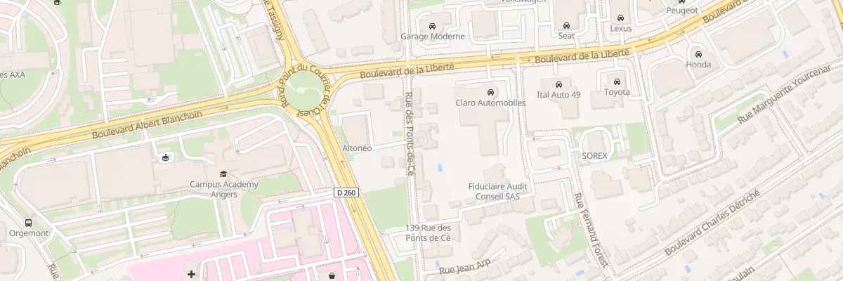 Plan du 135 Rue des Ponts de Cé à Angers