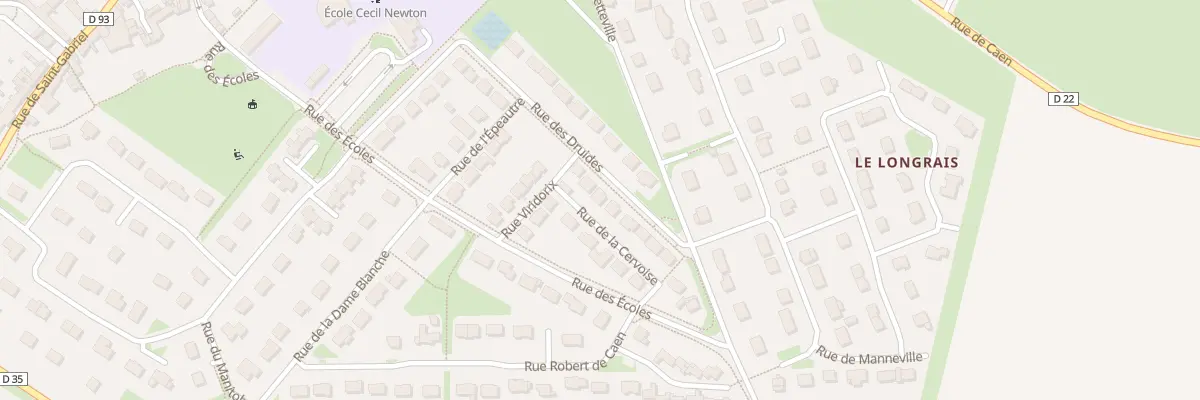 Plan du 40 Rue des Druides à Creully sur Seulles