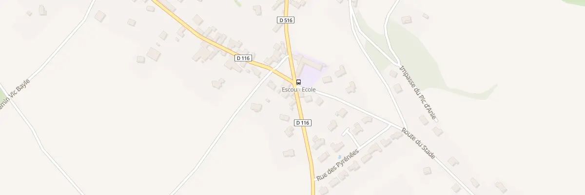 Plan du 22 Rte de Herrere à Escou