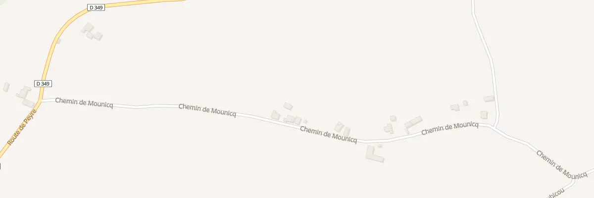 Plan du 435 Chem de Mounicq à Monget