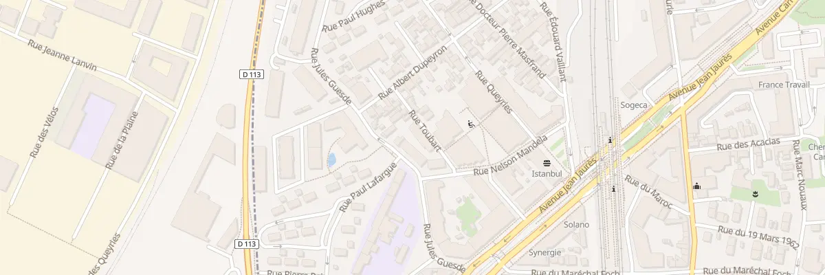 Plan du 5 Rue Jules Guesde à Cenon