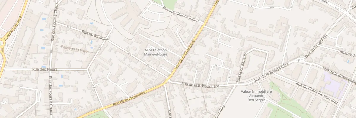 Plan du 105 Rue de la Chalouère à Angers