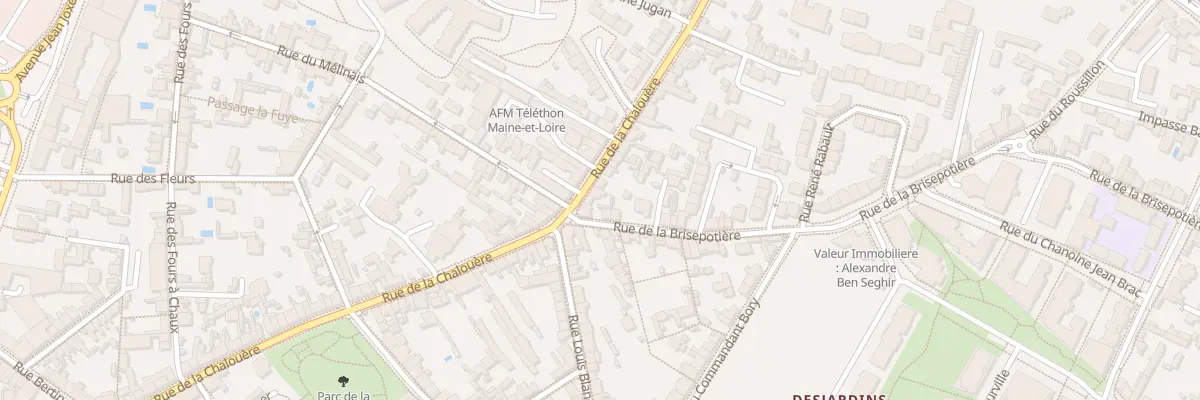 Plan du 86 Rue de la Chalouère à Angers
