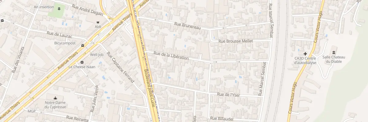 Plan du 21 Rue de la Libération à Cenon
