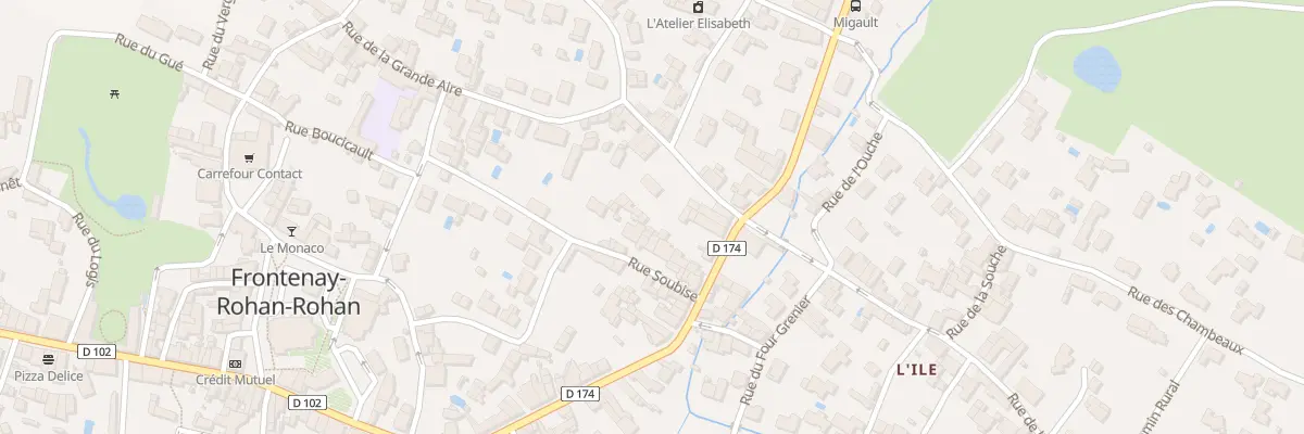 Plan du 6 Rue Soubise à Frontenay-Rohan-Rohan