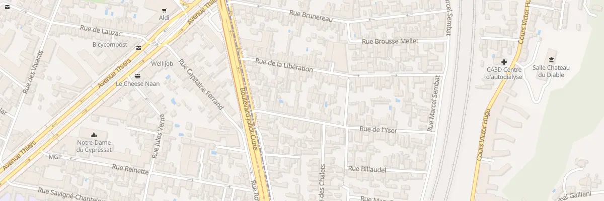 Plan du 18 Rue de l’Yser à Cenon