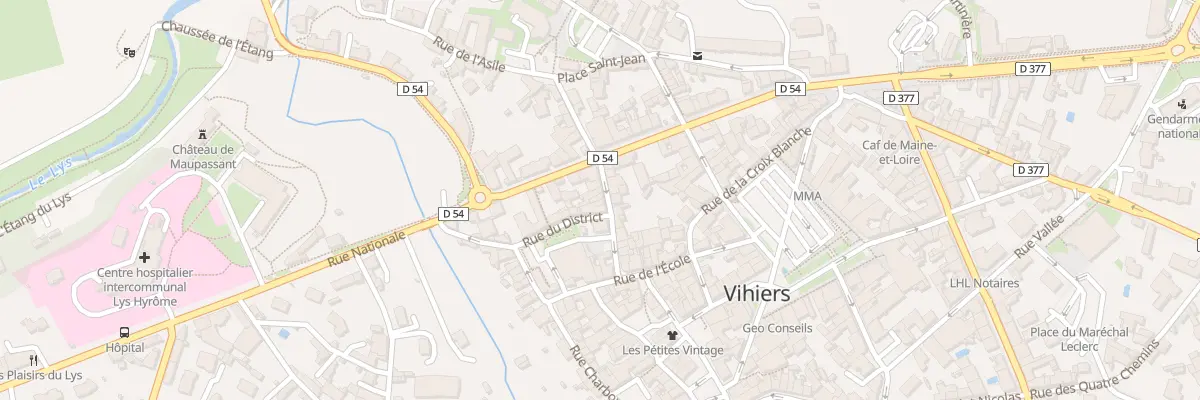 Plan du 12 Rue Lenepveu à Lys-Haut-Layon
