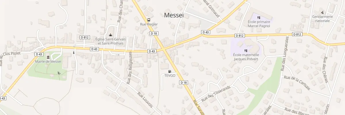 Plan du 3 Rue Surville à Messei