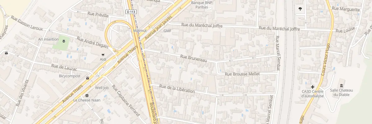 Plan du 33 Rue Brunereau à Cenon