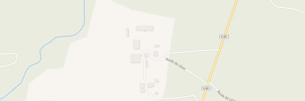 Plan du 581 Rte de Libon à Brocas