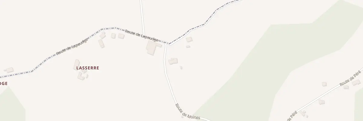 Plan du 1073 Rte de Moines à Morlanne