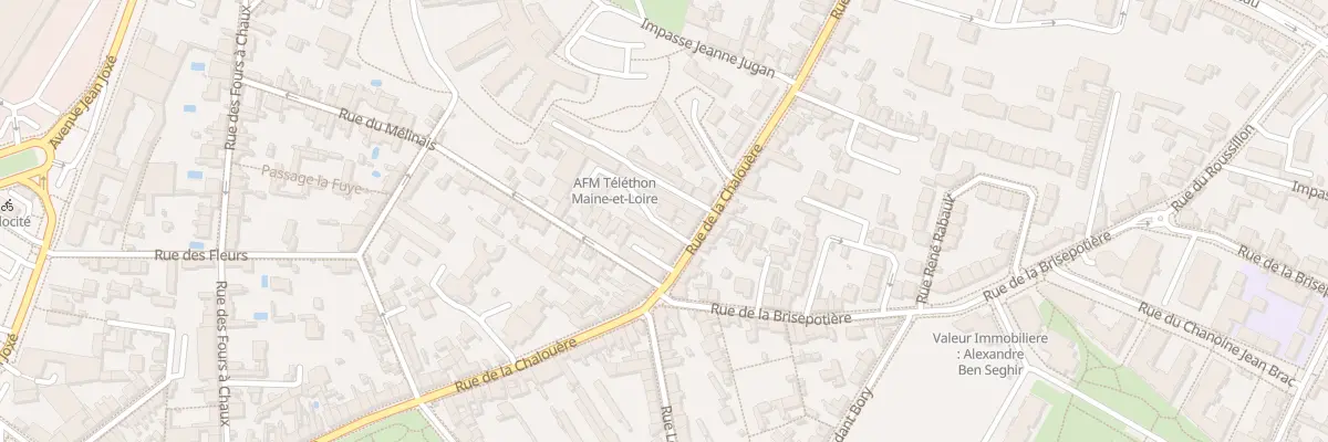 Plan du 97 Rue de la Chalouère à Angers