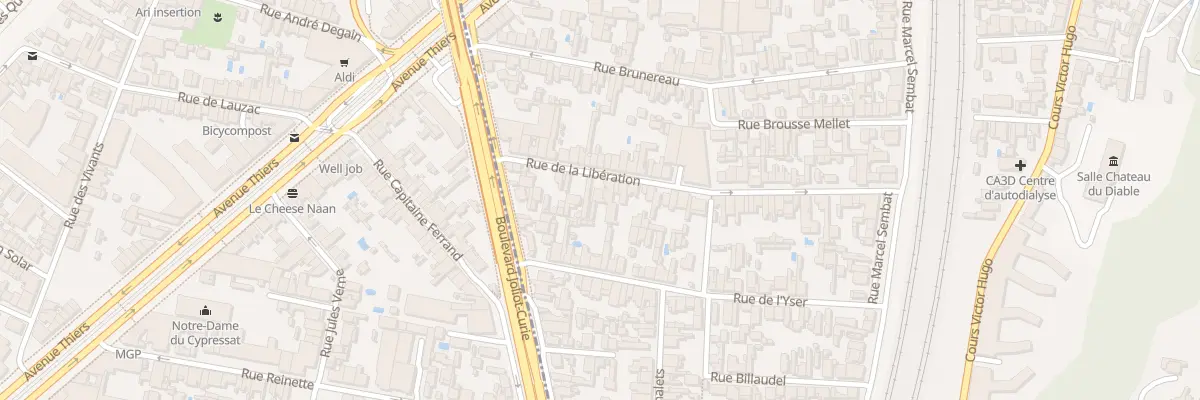 Plan du 17 Rue de la Libération à Cenon