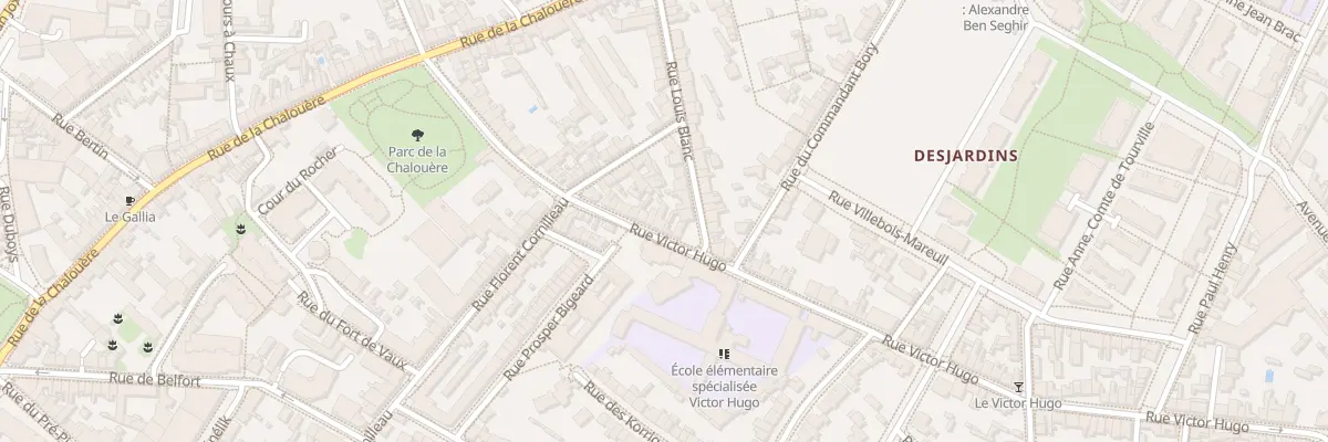 Plan du 23 Rue Victor Hugo à Angers